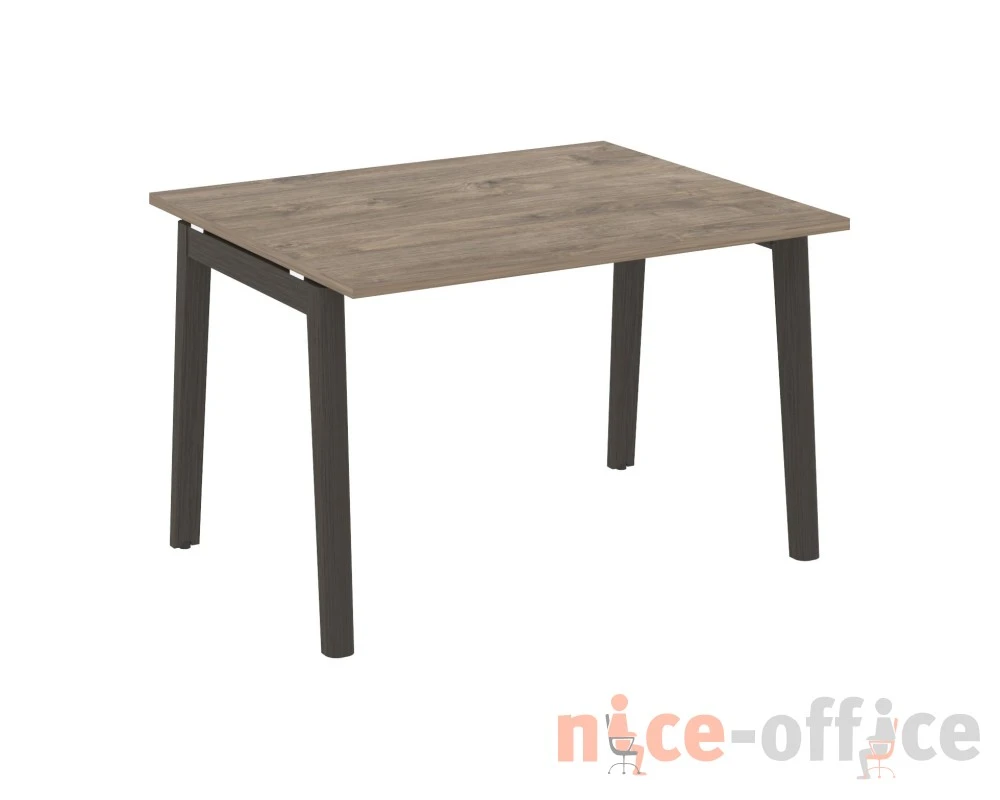 Стол переговорный (1 столешница), опоры - массив дерева 118x98x75 Оникс Вуд / Onix Wood