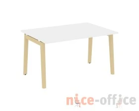 Стол переговорный (1 столешница), опоры - массив дерева 138x98x75 Оникс Вуд / Onix Wood images