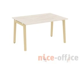Стол переговорный (1 столешница), опоры - массив дерева 138x98x75 Оникс Вуд / Onix Wood images