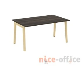 Стол переговорный (1 столешница), опоры - массив дерева 158x98x75 Оникс Вуд / Onix Wood images