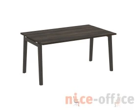 Стол переговорный (1 столешница), опоры - массив дерева 158x98x75 Оникс Вуд / Onix Wood images