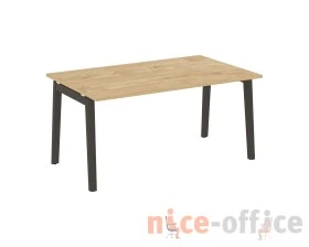 Стол переговорный (1 столешница), опоры - массив дерева 158x98x75 Оникс Вуд / Onix Wood images