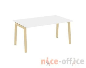 Стол переговорный (1 столешница), опоры - массив дерева 158x98x75 Оникс Вуд / Onix Wood images