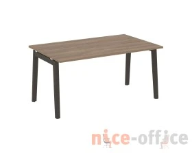Стол переговорный (1 столешница), опоры - массив дерева 158x98x75 Оникс Вуд / Onix Wood images