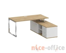 Стол для руководителя с опорной греденцией, правый 180 Шифт / Shift images