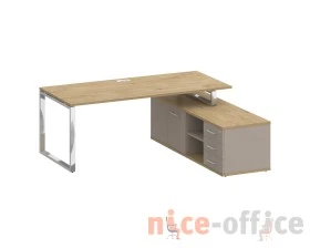 Стол для руководителя с опорной греденцией, правый 200 Шифт / Shift images