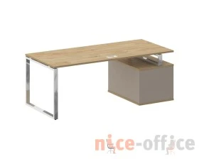 Стол для руководителя с опорной тумбой , левый 200 Шифт / Shift images