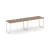 Дуб табак/Белый/Белый