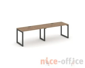 Рабочая станция 1 сторон. на О-образном каркасе 50 мм 1960x600x750 Стайл Проджект / Style Project images