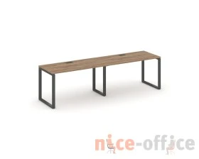 Рабочая станция 1 сторон. на О-образном каркасе 60 мм 1960x600x750 Стайл Проджект / Style Project images