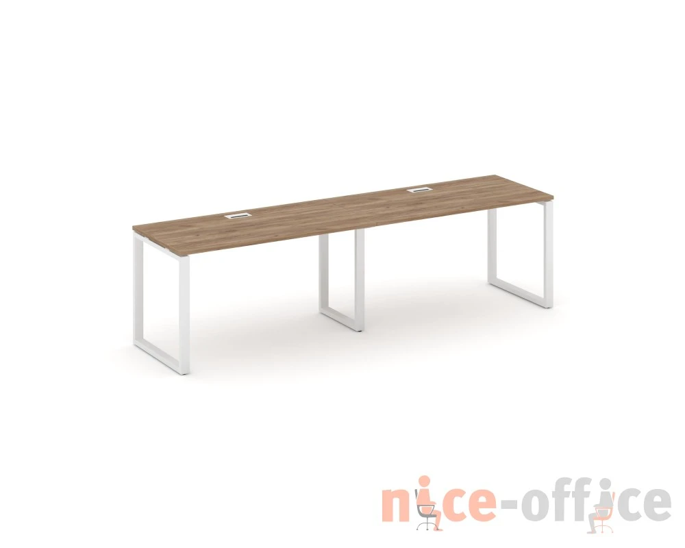 Рабочая станция 1 сторон. на О-образном каркасе 60 мм 1960x600x750 Стайл Проджект / Style Project