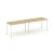Тиквуд светлый/Металл белый