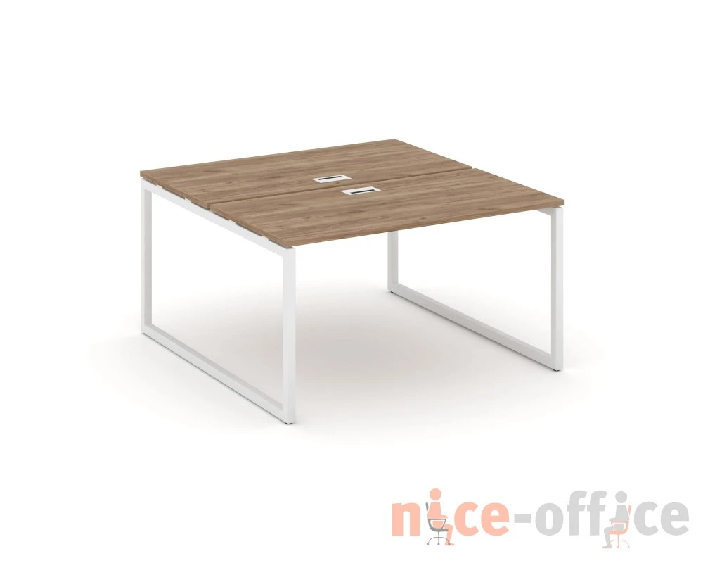 Рабочая станция 2-х сторон. на О-образном каркасе 40 мм 1380x1232x750 Стайл Проджект / Style Project