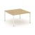 Тиквуд светлый/Металл белый