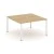 Тиквуд светлый/Металл белый
