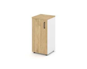 Шкаф низкий узкий левый закрытый 400x400x833 зад. стенка HDF Стайл Проджект / Style Project images