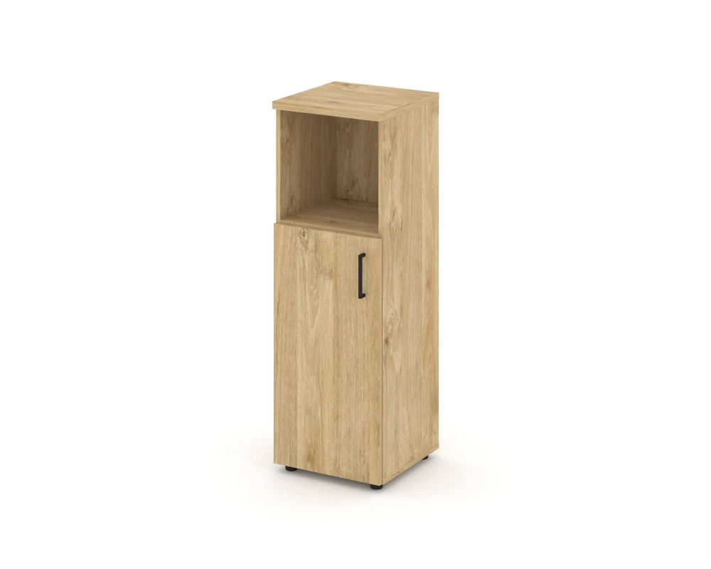 Шкаф средний узкий левый закрытый с нишей 400x400x1203 Стайл Проджект / Style Project