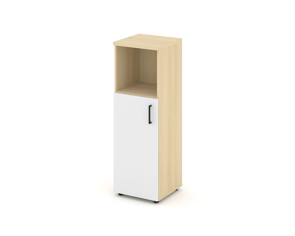 Шкаф средний узкий левый закрытый с нишей 400x400x1203 Стайл Проджект / Style Project