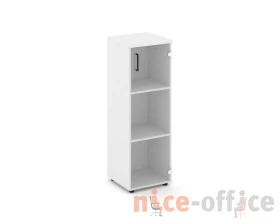 Шкаф средний узкий правый прозр. стекло 400x400x1203 Стайл Проджект / Style Project images