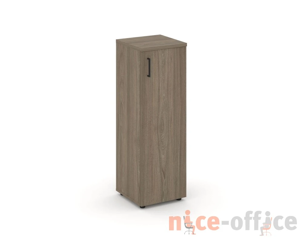 Шкаф средний узкий правый закрытый 400x400x1203 зад. стенка HDF Стайл Проджект / Style Project
