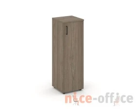 Шкаф средний узкий правый закрытый 400x400x1203 зад. стенка HDF Стайл Проджект / Style Project images
