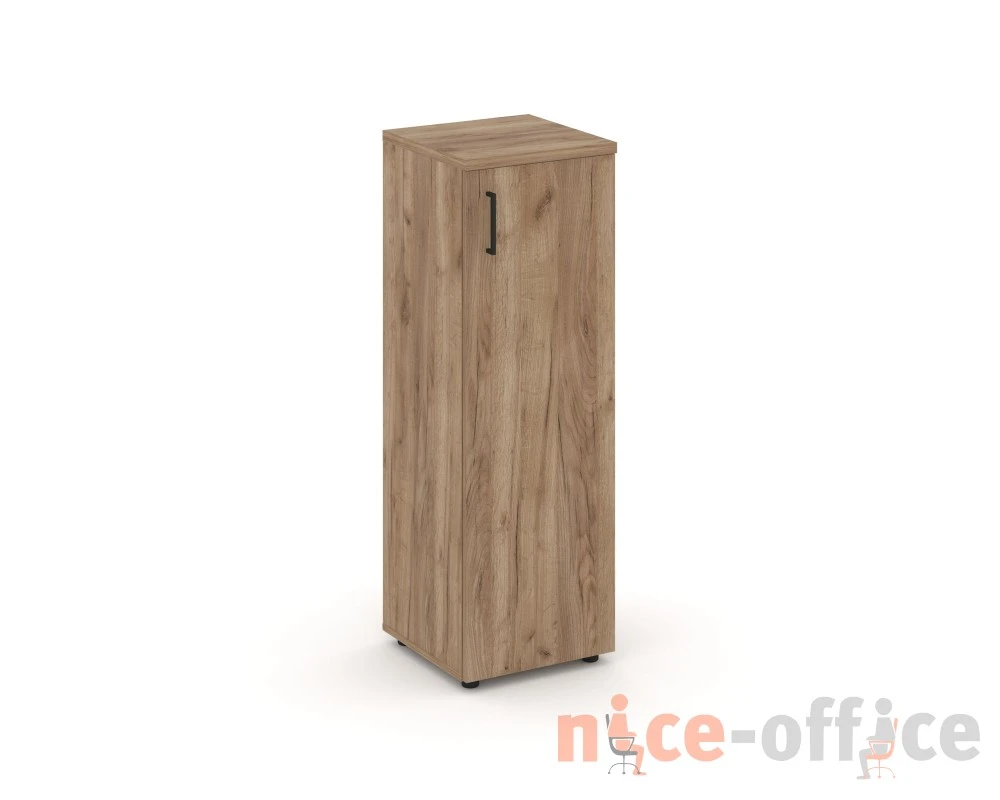 Шкаф средний узкий правый закрытый 400x400x1203 зад. стенка HDF Стайл Проджект / Style Project