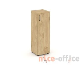 Шкаф средний узкий правый закрытый 400x400x1203 зад. стенка HDF Стайл Проджект / Style Project images