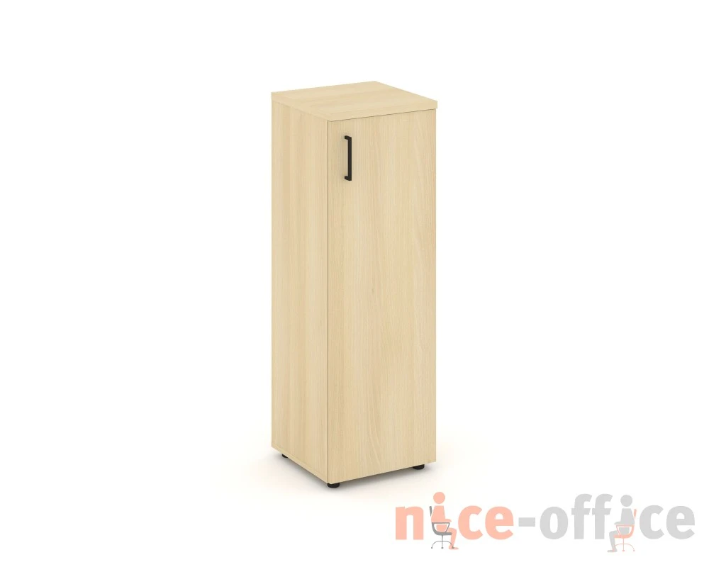 Шкаф средний узкий правый закрытый 400x400x1203 зад. стенка HDF Стайл Проджект / Style Project