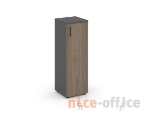 Шкаф средний узкий правый закрытый 400x400x1203 зад. стенка HDF Стайл Проджект / Style Project images