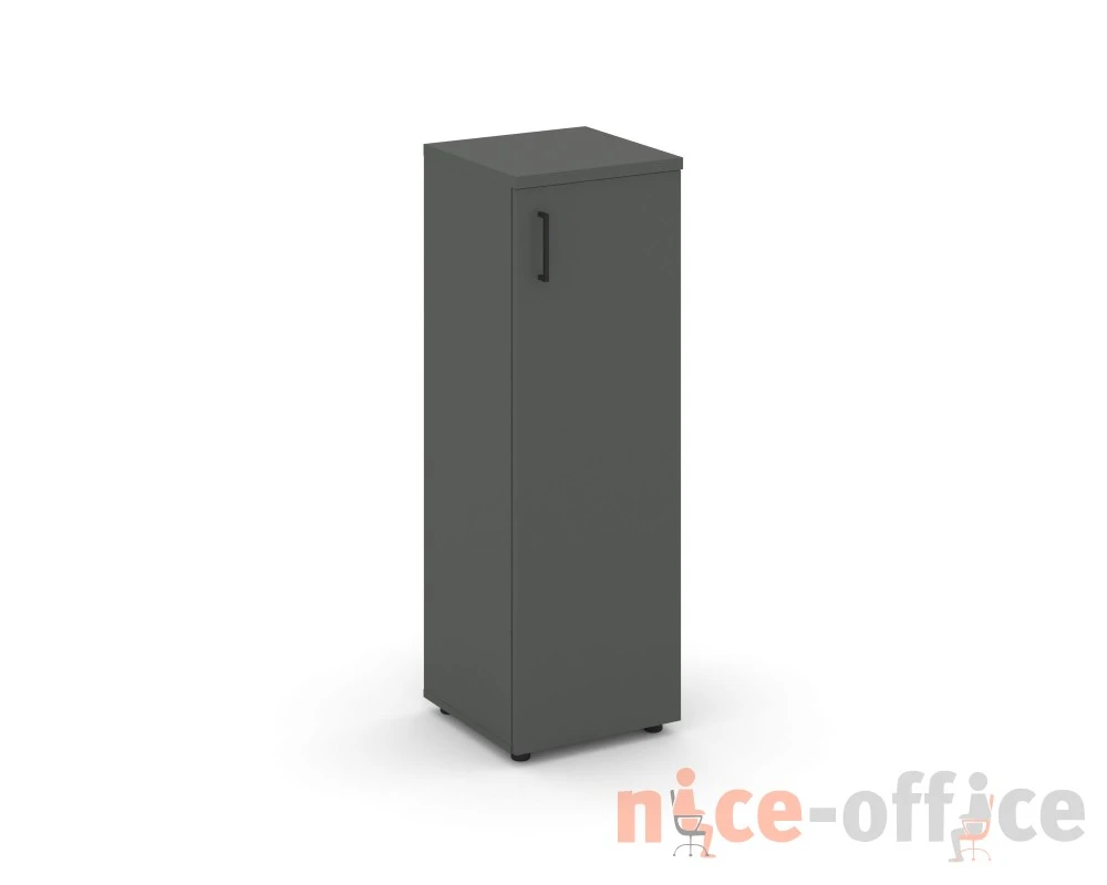 Шкаф средний узкий правый закрытый 400x400x1203 зад. стенка HDF Стайл Проджект / Style Project