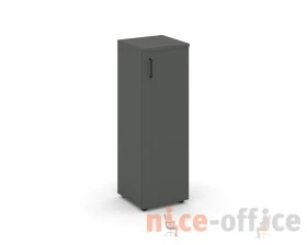 Шкаф средний узкий правый закрытый 400x400x1203 зад. стенка HDF Стайл Проджект / Style Project images