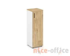 Шкаф средний узкий правый закрытый 400x400x1203 зад. стенка HDF Стайл Проджект / Style Project images