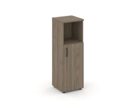 Шкаф средний узкий правый закрытый с нишей 400x400x1203 зад. стенка HDF Стайл Проджект / Style Project images