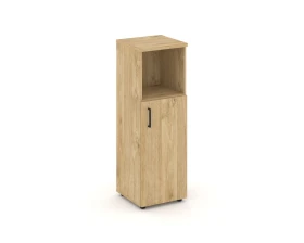 Шкаф средний узкий правый закрытый с нишей 400x400x1203 зад. стенка HDF Стайл Проджект / Style Project images