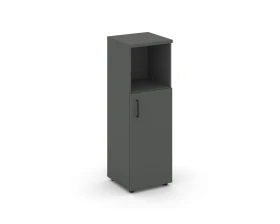 Шкаф средний узкий правый закрытый с нишей 400x400x1203 зад. стенка HDF Стайл Проджект / Style Project images
