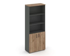 Шкаф высокий широкий полузакрытый 796x400x1982 зад. стенка HDF Стайл Проджект / Style Project images