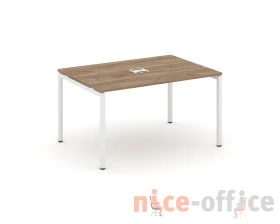 Стол переговорный на П-образном каркасе 40 мм с лючком 980x980x750 Стайл Проджект / Style Project images