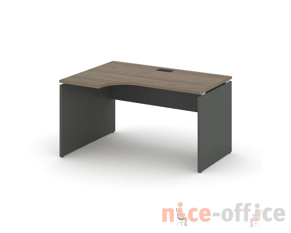 Стол рабочий эргоном. левый 1580x600/980x750 Стайл Проджект / Style Project