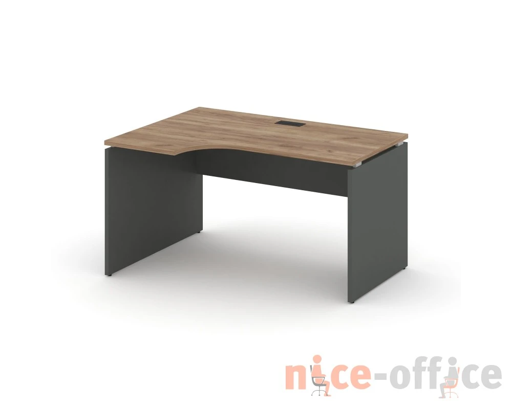 Стол рабочий эргоном. левый 1580x600/980x750 Стайл Проджект / Style Project