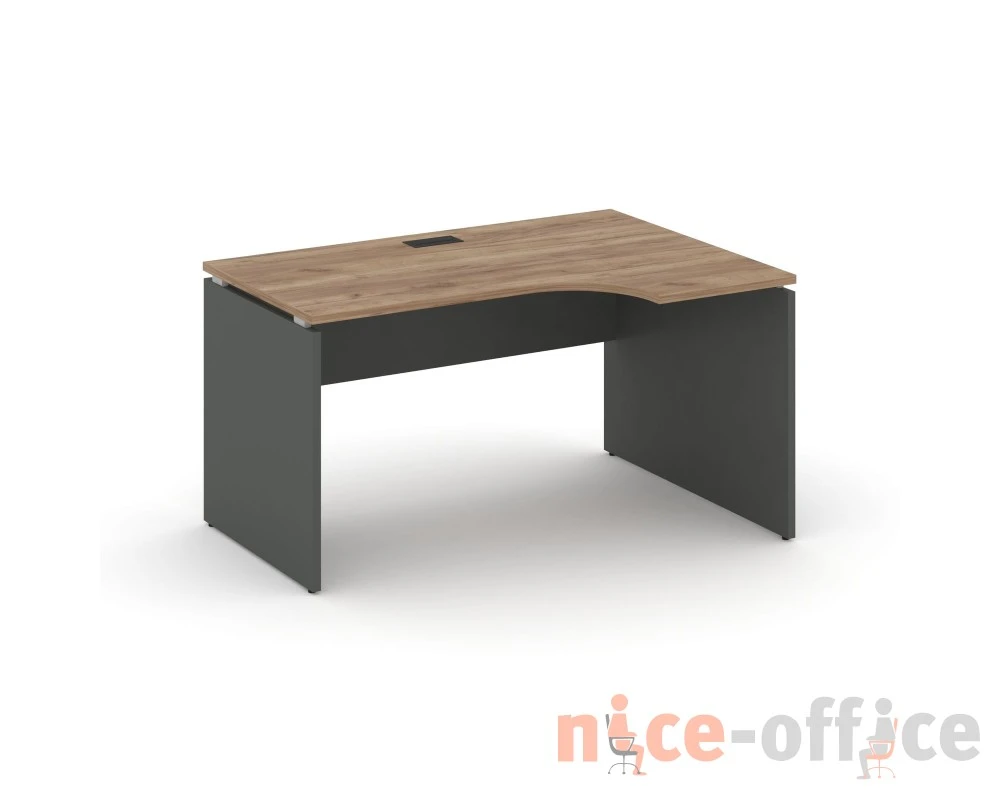 Стол рабочий эргоном. правый 1380x600/980x750 Стайл Проджект / Style Project