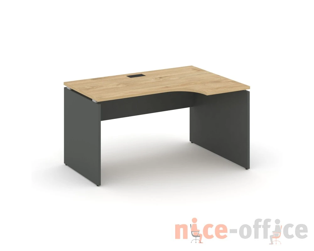 Стол рабочий эргоном. правый 1380x700/980x750 Стайл Проджект / Style Project