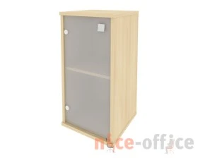 Шкаф низкий узкий 1 низкая дверь стекло левый 412x410x828 Стайл Систем / Style System images