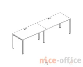 Рабочая станция (2х160) с металлокаркасом UNO A4.PRO images