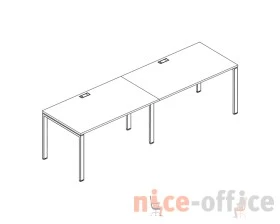 Станция на каркасе UNO столы 2х140 A4.PRO images