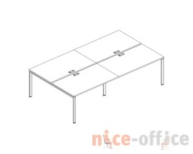 Станция на металлокаркасе UNO столы 4х140 A4.PRO images