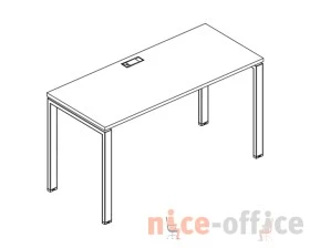 Стол письменный на металлокаркасе UNO 160x80x75 A4.PRO images