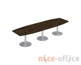 Стол для переговоров на опорах колоннах 360x110x75 Борн images