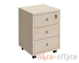Тумба выкатная 3 ящика с центральным замком 48x45x66 Борн images