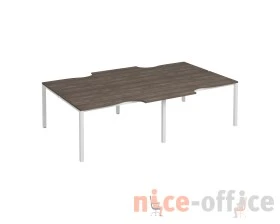 Рабочая станция со столами на металлокаркасе КФ (4х140) Комфорт КФ images