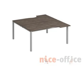 Рабочая станция со столами на опорах КФ (2х160) Комфорт КФ images
